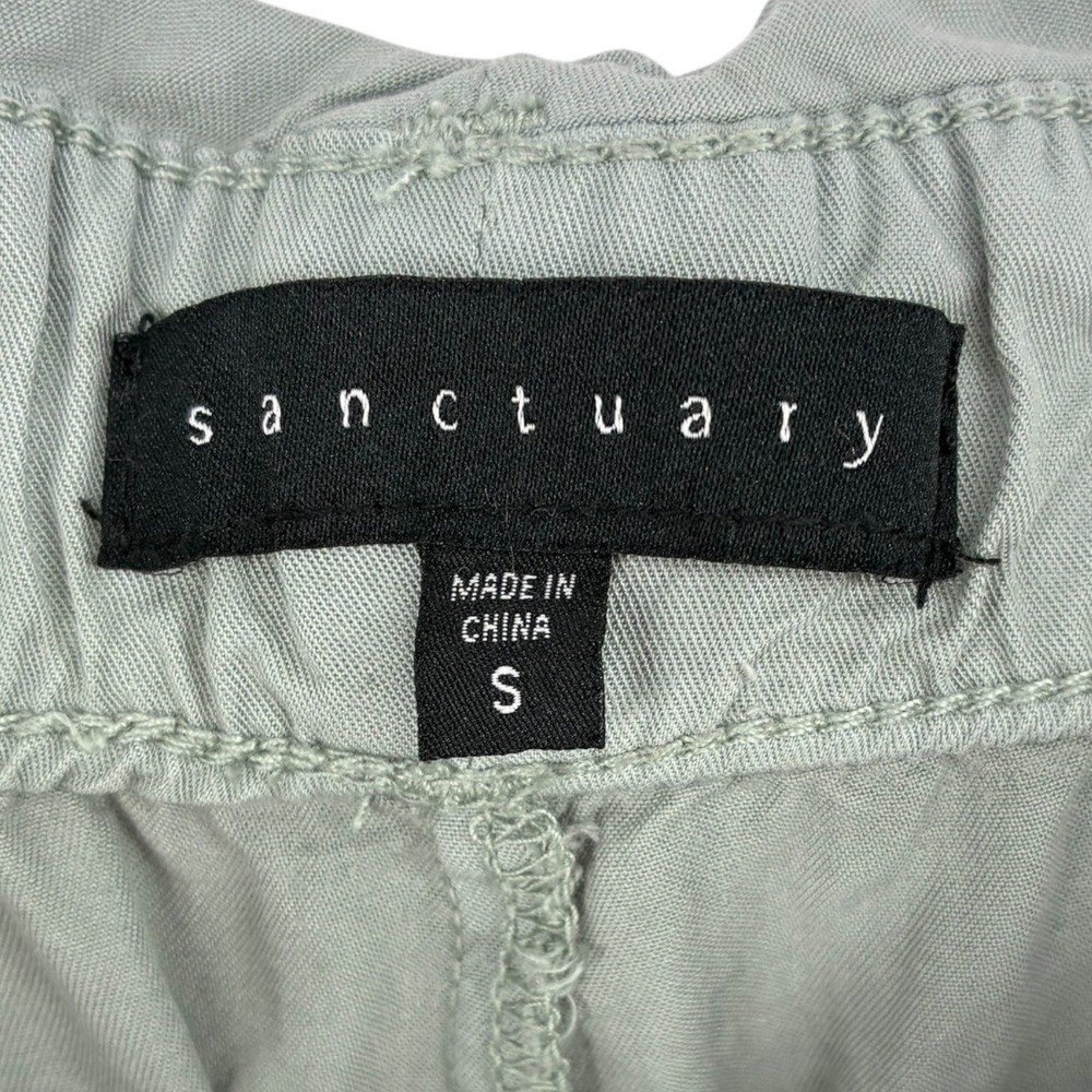Sanctuary Tencel Paperbag Tie Waist Shorts Sage Green‎ Pull On Size S XH9009E001 - Picture 3 of 6